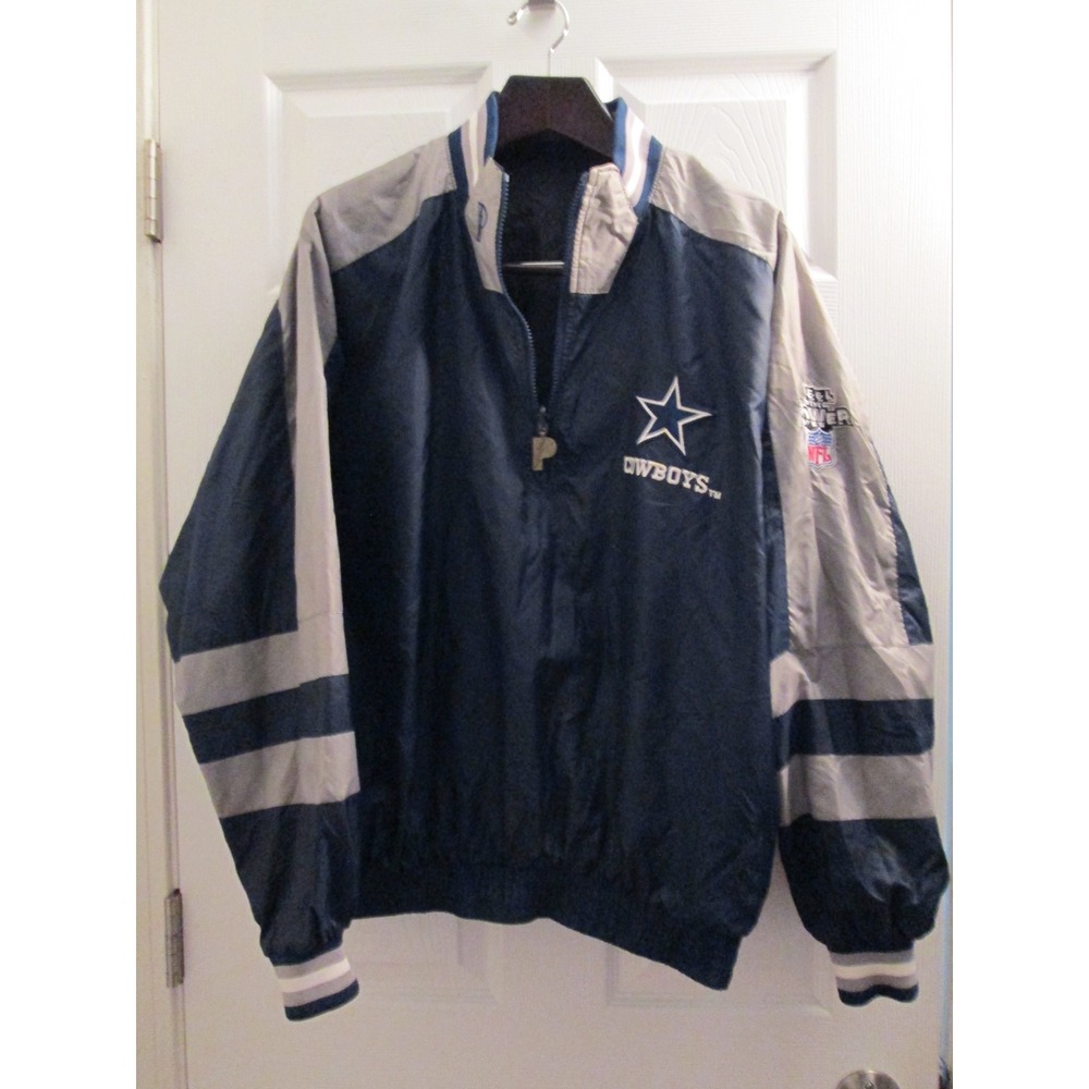 Vintage Pro Player Dallas Cowboys Reversible Jacket Men's Size Large 90's NFL